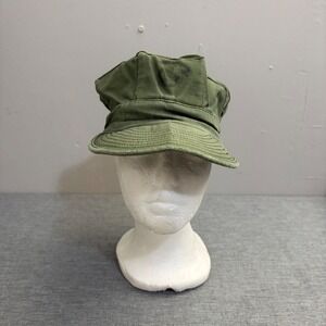 US Marine Corps Utility Cap Mens Small Olive Green USMC Vintage Military Hat 40s